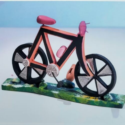 Mountain bike - ceramica artigianale di Grottaglie