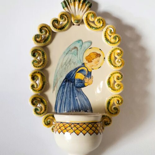 cf acquasantiera 05 - ceramica artigianale di Grottaglie