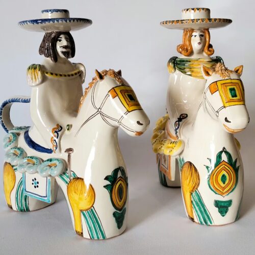 cf cavaliere portacandela 09 - ceramica artigianale di Grottaglie